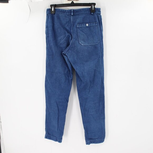 Industry Of All Nations pants mens 26 28x28 natural indigo 12 dips button fly - Picture 3 of 12